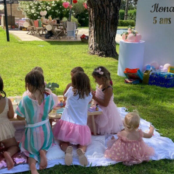 Anniversaire princesse autour d'une décoration pastel