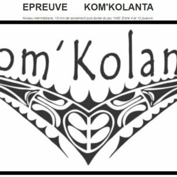 Escape game Kom' kolanta