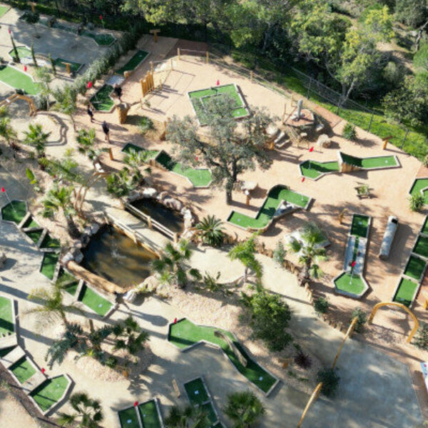 Mini-Golf vue d'en haut