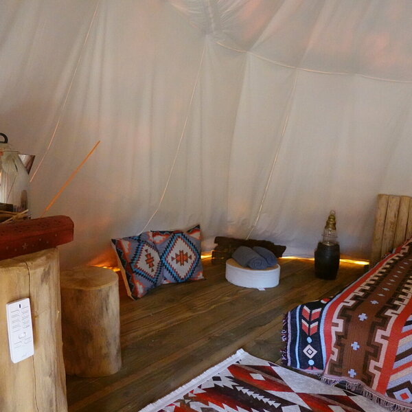 Intérieur Tipi tout confort
