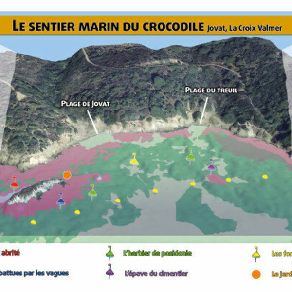 Plan du sentier marin